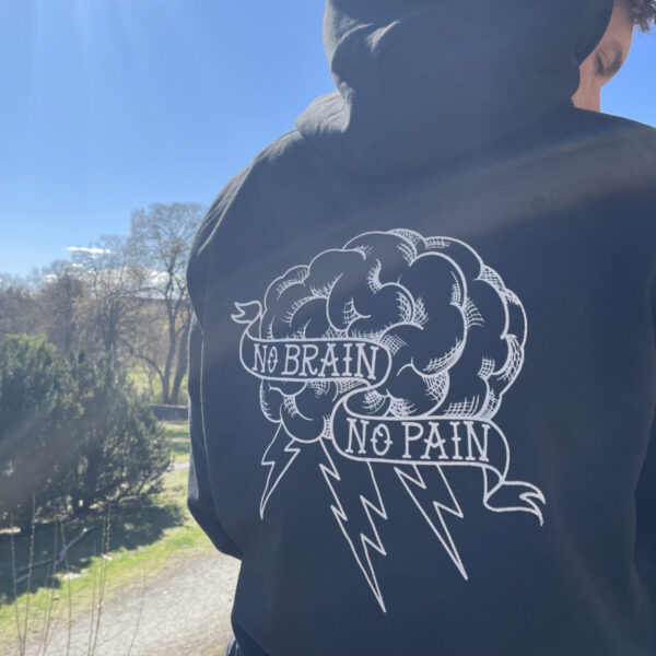 No Brain No Pain /// Stitched Hoodie /// Limited Edition - Image 7
