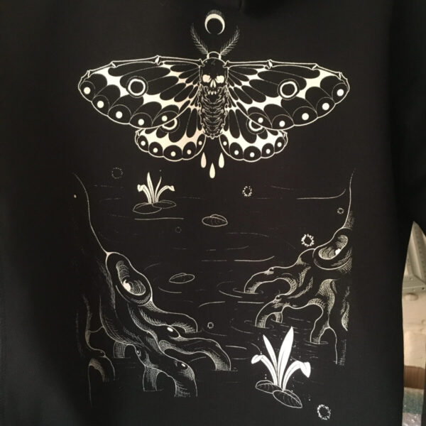 Moth /// Heavy Hoodie /// Black - Image 3