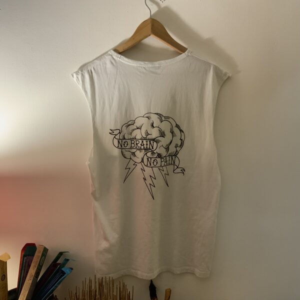 No Brain No Pain /// Sleeveless Shirt /// - Image 7